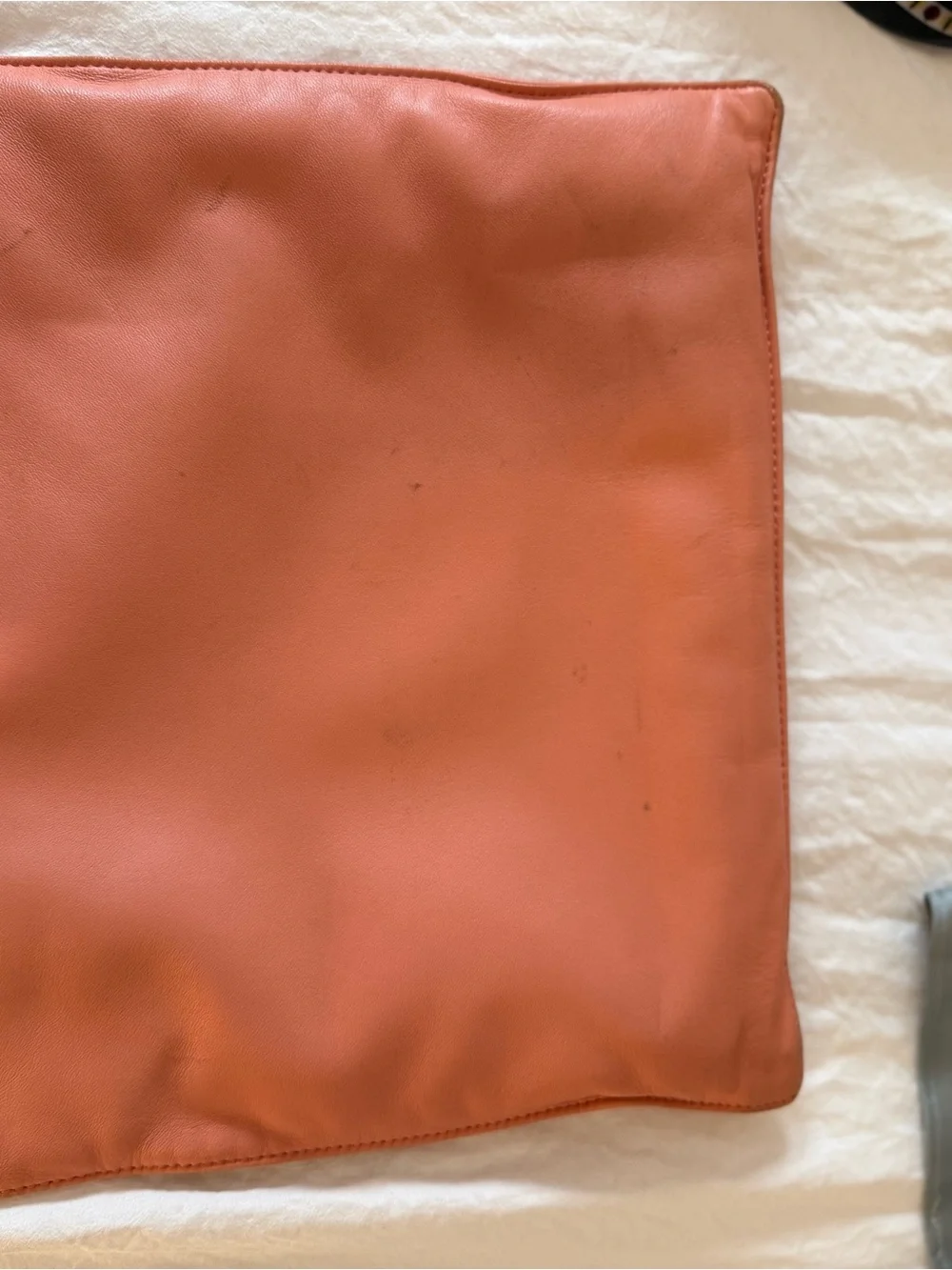 Loewe Coral Pink Leather Tote
